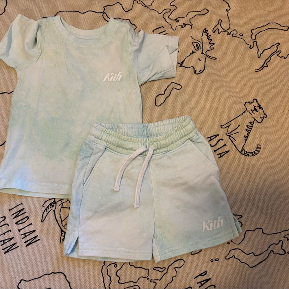 Kith Pastel Blue T-Shirt and Shorts Set